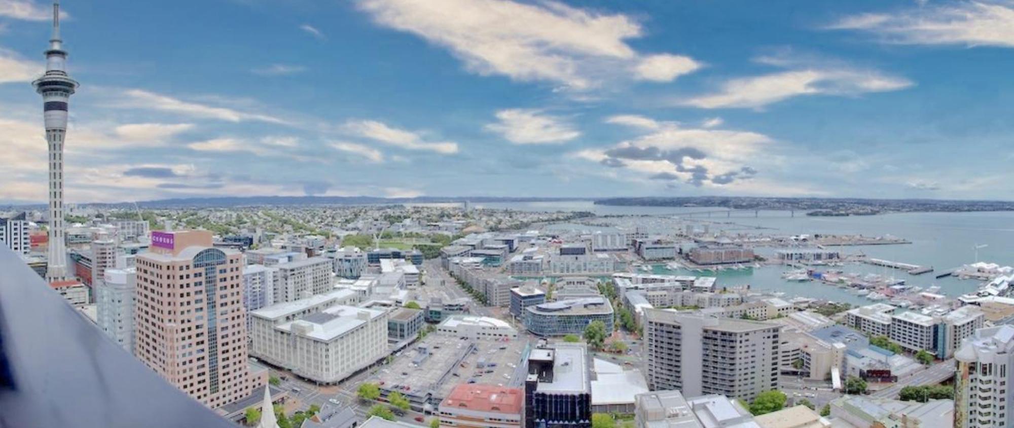 Top Floor Harbour View And Skytower View Apartment In Cbd Auckland Exterior foto